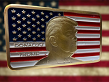 Trump USA Flag Gold Bar