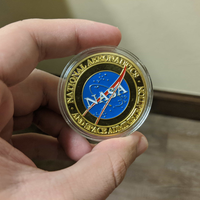 Orignal NASA Logo Gold-Plated Coin