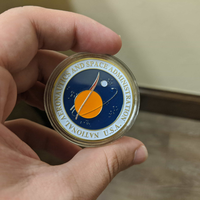 Orignal NASA Logo Gold-Plated Coin