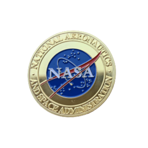 Orignal NASA Logo Gold-Plated Coin