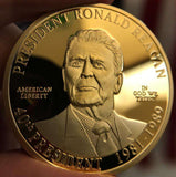 Ronald Reagan Gold-Plated Coin