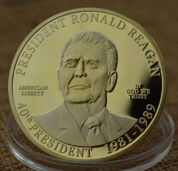 Ronald Reagan Gold-Plated Coin