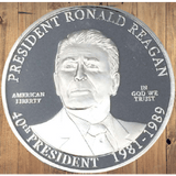 Ronald Reagan Silver-Plated Coin