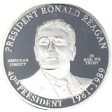 Ronald Reagan Silver-Plated Coin