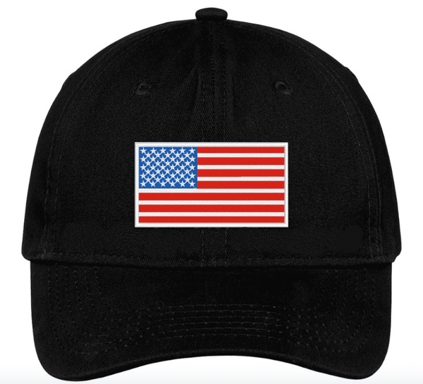 American Flag Black Hat