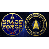 Space Force Gold-Plated Coin