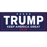 Trump 2020 Blue Sticker