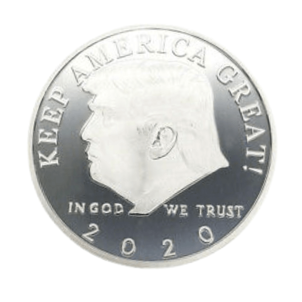 Trump 2020 "Keep America Great" Silver-Plated Coin