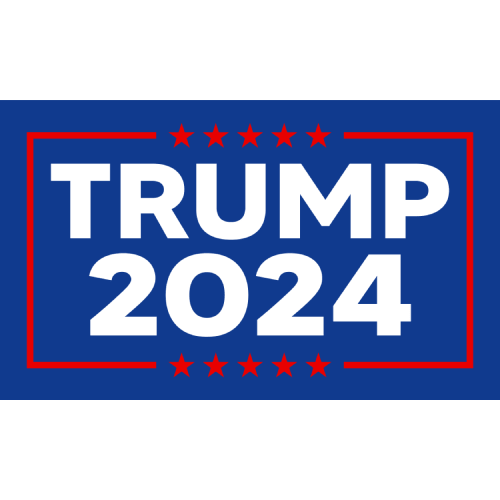 Trump 2024 Blue Flag