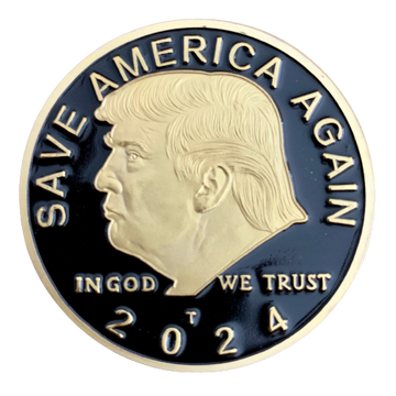 Trump 2024 "Save America Again" Gold-Plated Coin