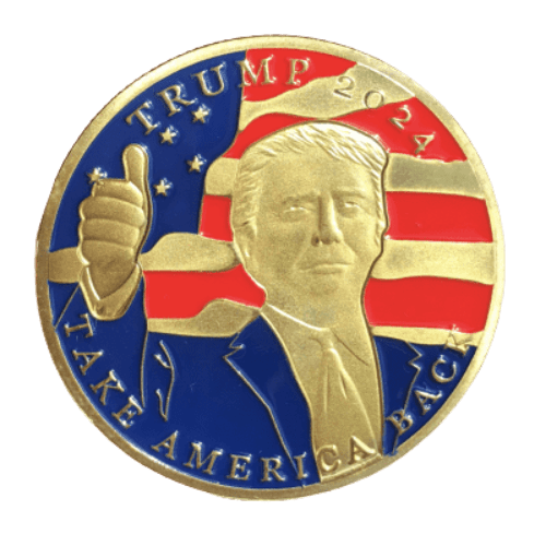 Trump 2024 "Take America Back" Gold-Plated Coin [SE]