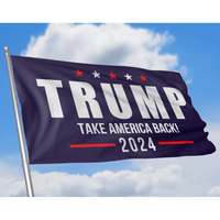 Trump 2024 "Take America Back" Navy Flag [SE]