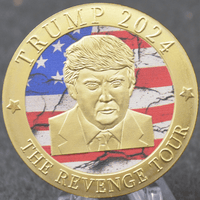 Trump 2024 "The Revenge Tour" Gold-Plated Coin