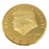 Trump 2020 "Keep America Great" Gold-Plated Coin