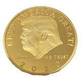 Trump 2020 "Keep America Great" Gold-Plated Coin