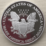 Trump "MAGA" Silver-Plated Coin