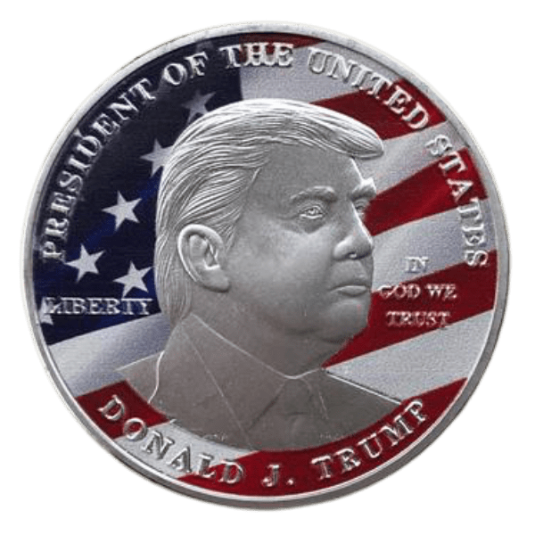 Trump "MAGA" Silver-Plated Coin