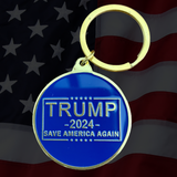 Trump "Save America Again" Gold-Plated Keychain [SE]