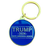 Trump "Save America Again" Gold-Plated Keychain [SE]