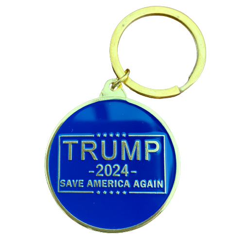 Trump "Save America Again" Gold-Plated Keychain [SE]